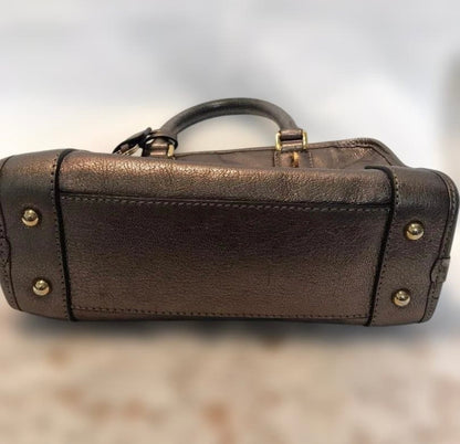 Loewe Amazona 28 Metallic Bronze Leather Handbag
