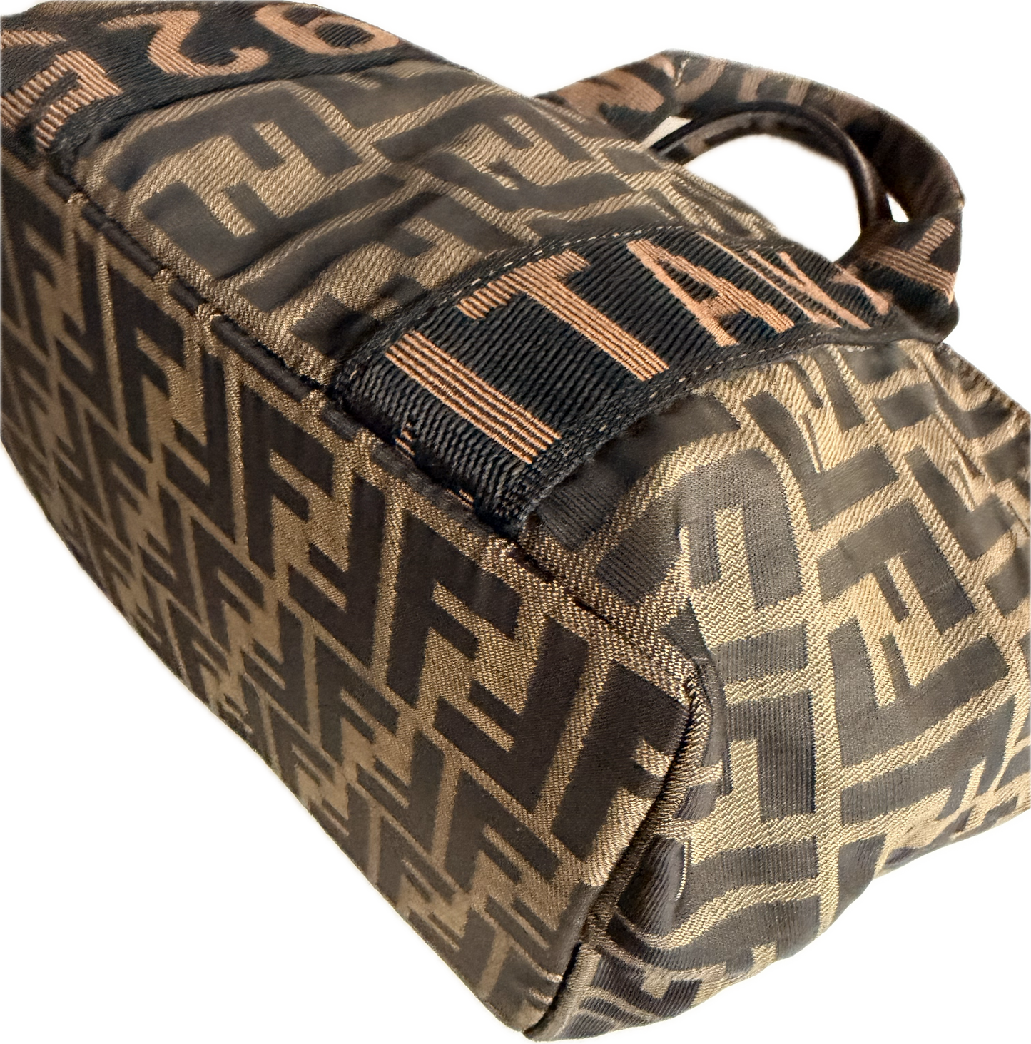 Vintage Fendi Mini Zucca Canvas Tote Bag - Roma 1925 Edition