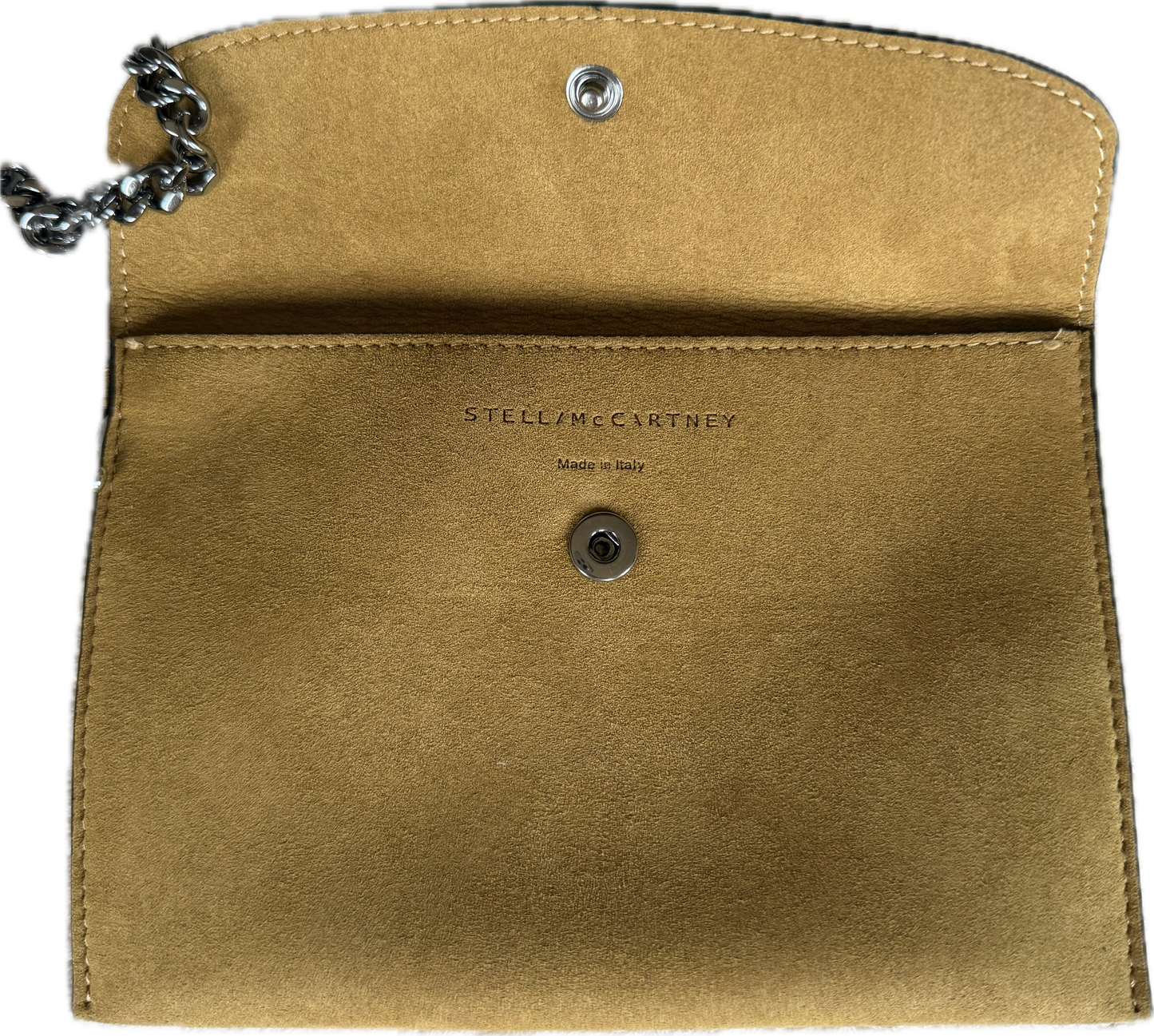 Stella McCartney Falabella Reversible Tote Bag Black & Mustard with Pouch