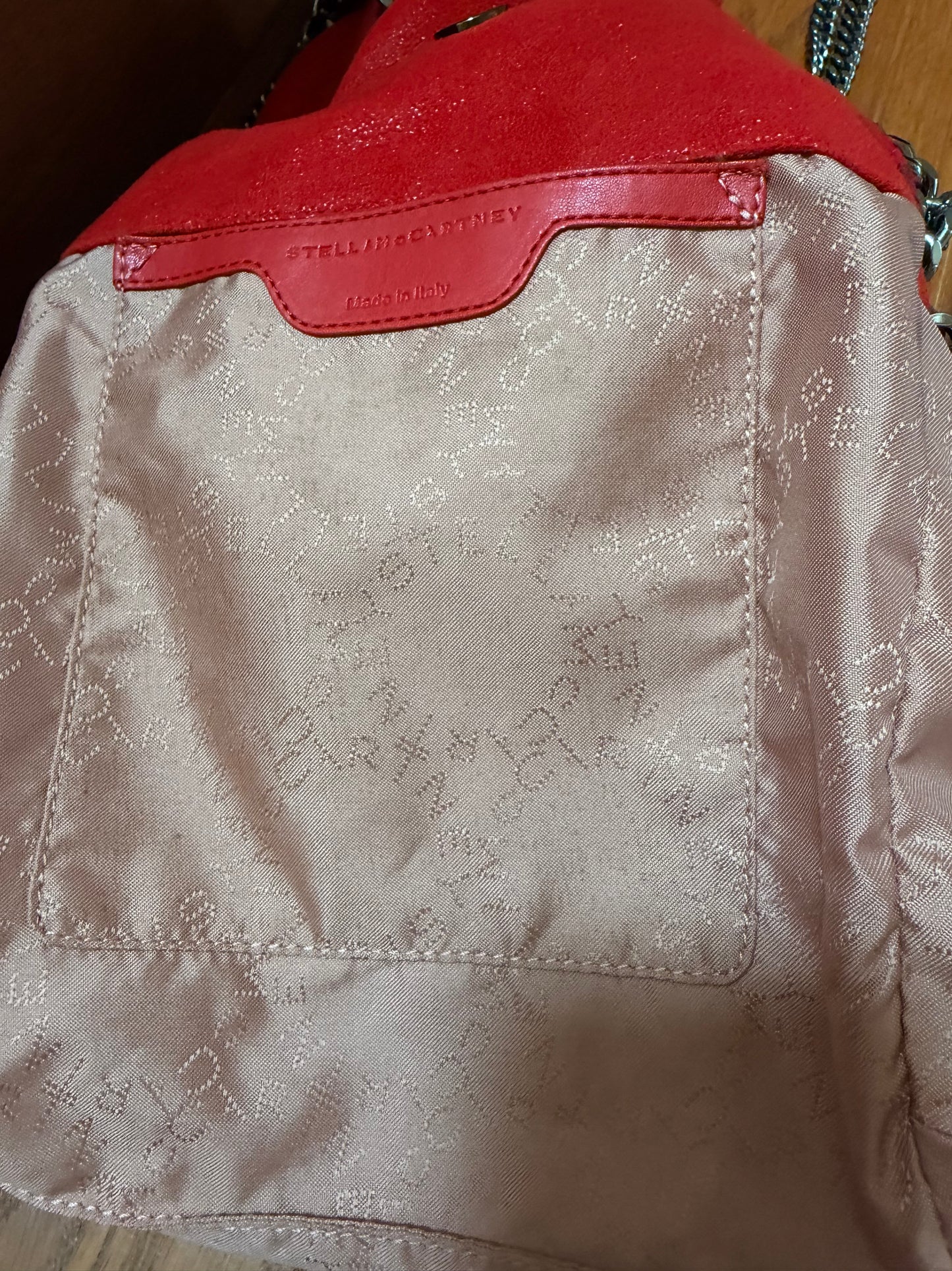 Stella McCartney Red Falabella Mini Tote Bag